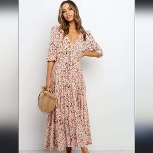 Petal & Pup Pink Floral Dress